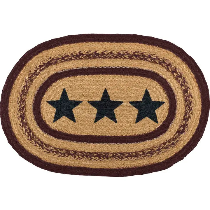 Potomac Stencil Stars Jute Placemat