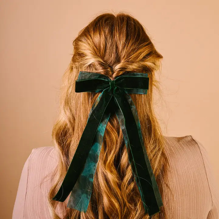 Velvet Luxe Layered Hair Bow
