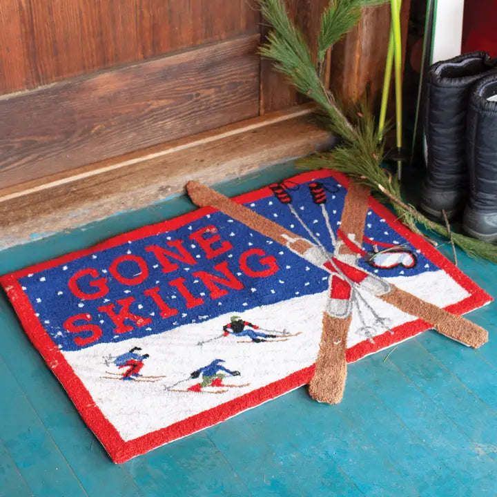 Gone Skiing Hook Rug