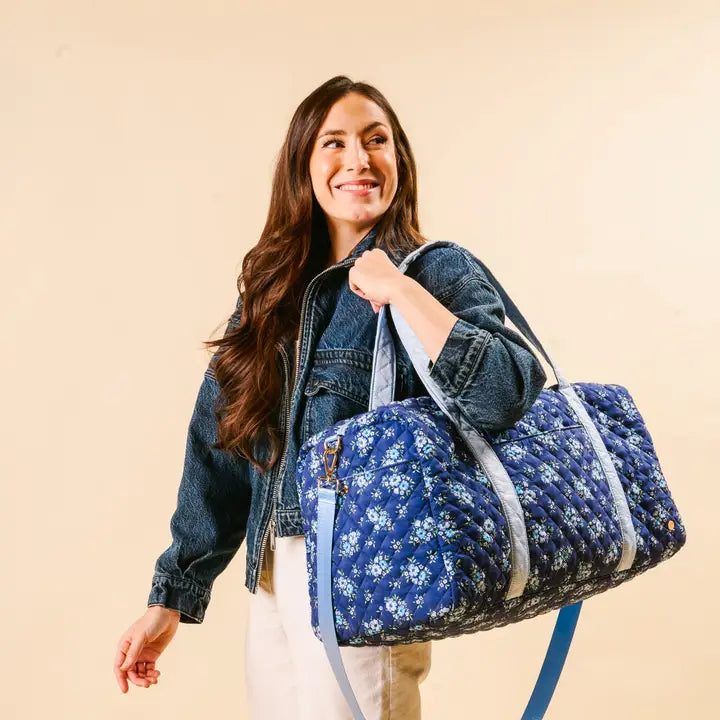 On-The-Go Quilted Weekender Bag
