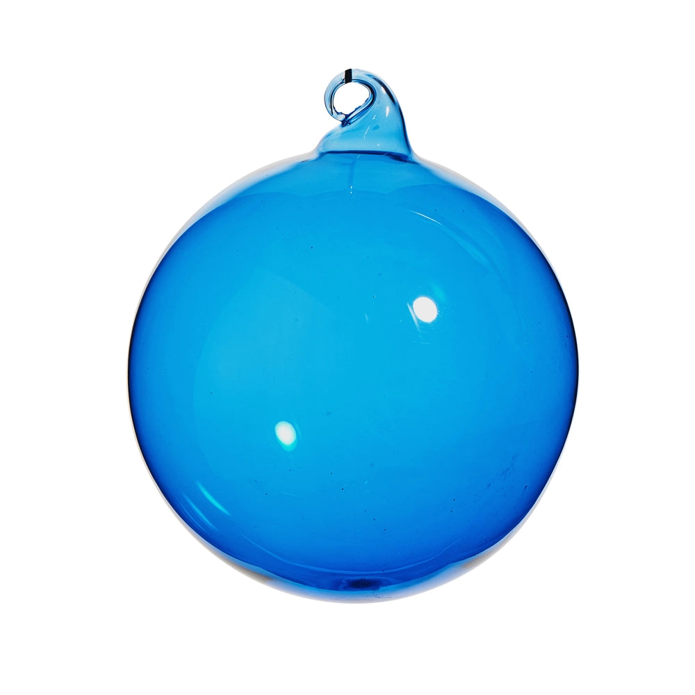 Blue Sheer Blown Glass Ornament