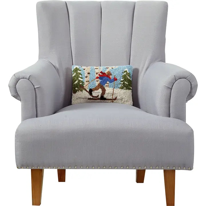 Country Skier Hook Pillow