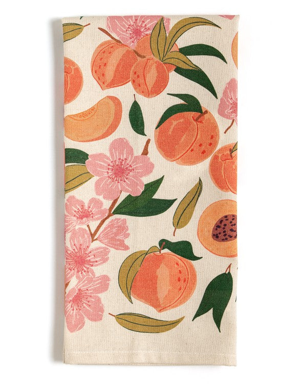 Peach tea towel