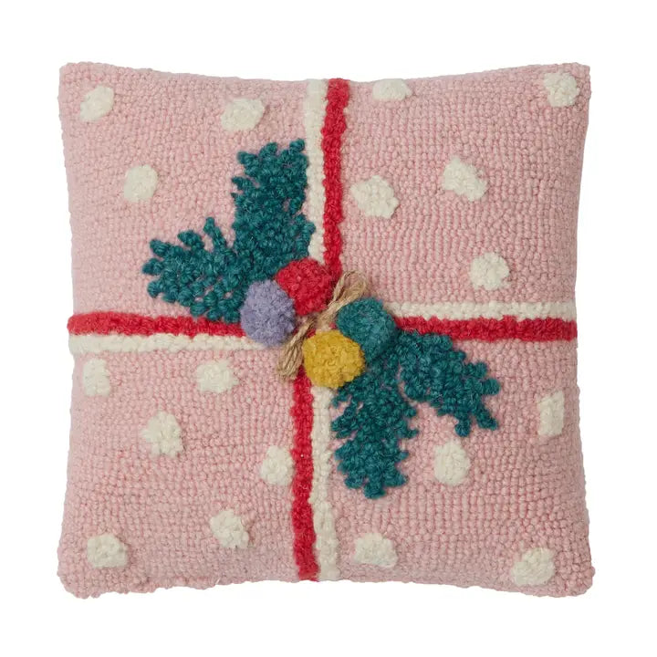 Pink Present Hook Pillow