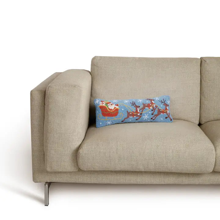 Santa's Reindeer Hook Pillow