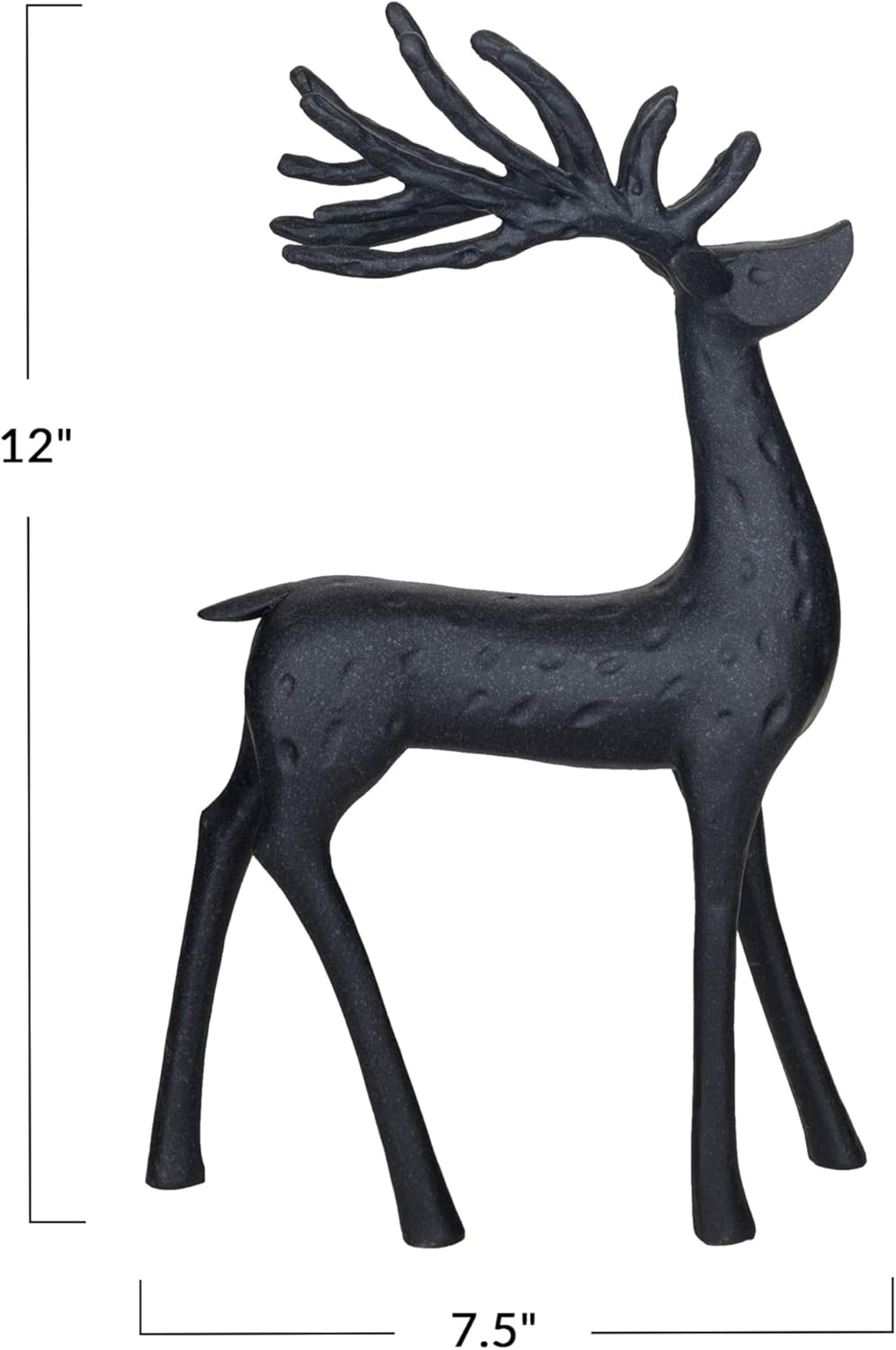 Black Resin Reindeer