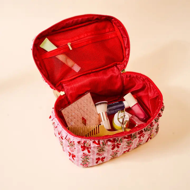 Glam & Go Quilted Cosmetic Bag