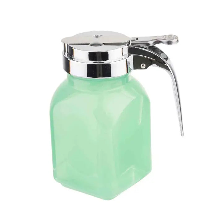 Jadeite Glass Syrup Dispenser