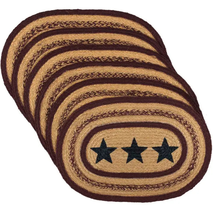 Potomac Stencil Stars Jute Placemat