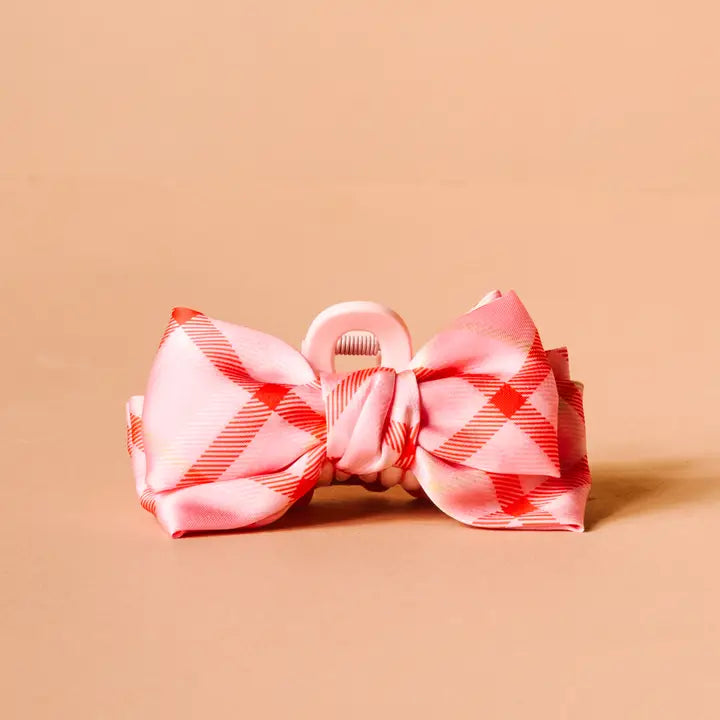 Mini Satin Bow Claw Clip