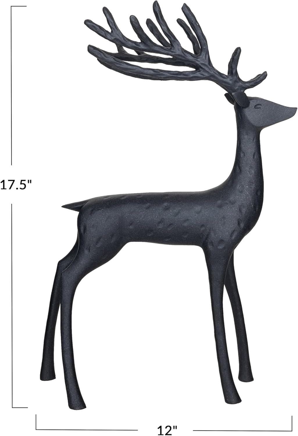 Black Resin Reindeer