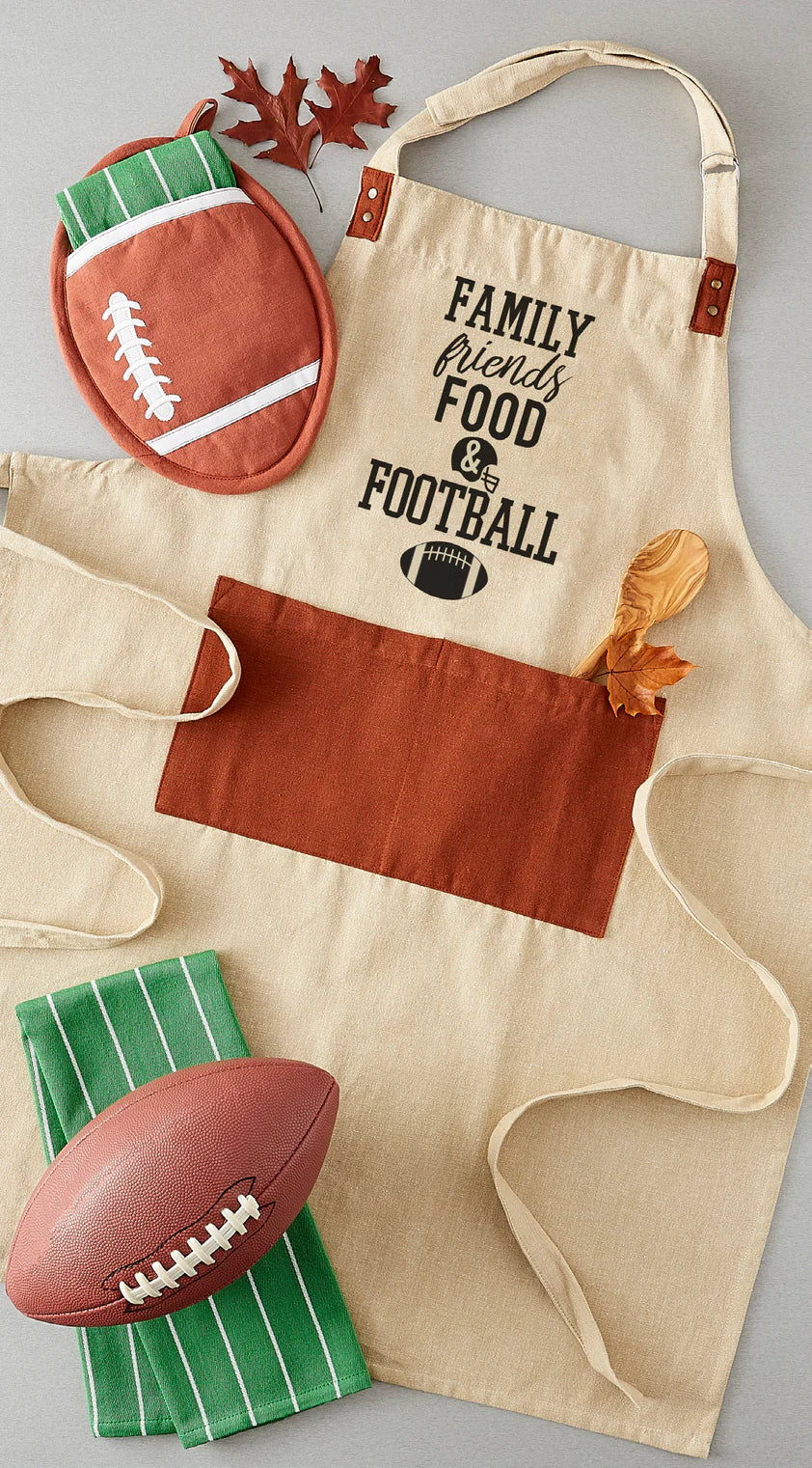 Football Potholder with Dishtowel