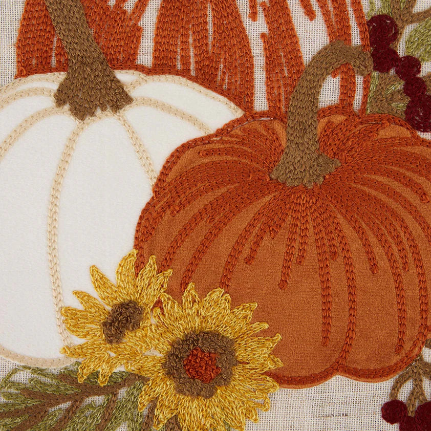 Pumpkin Harvest Embellished Table Runner