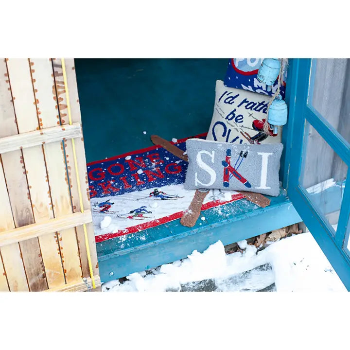 Gone Skiing Hook Rug