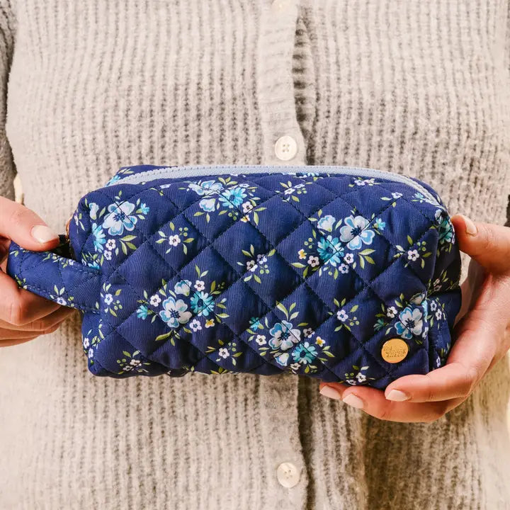 Essentials Quilted Cosmetic Pouch