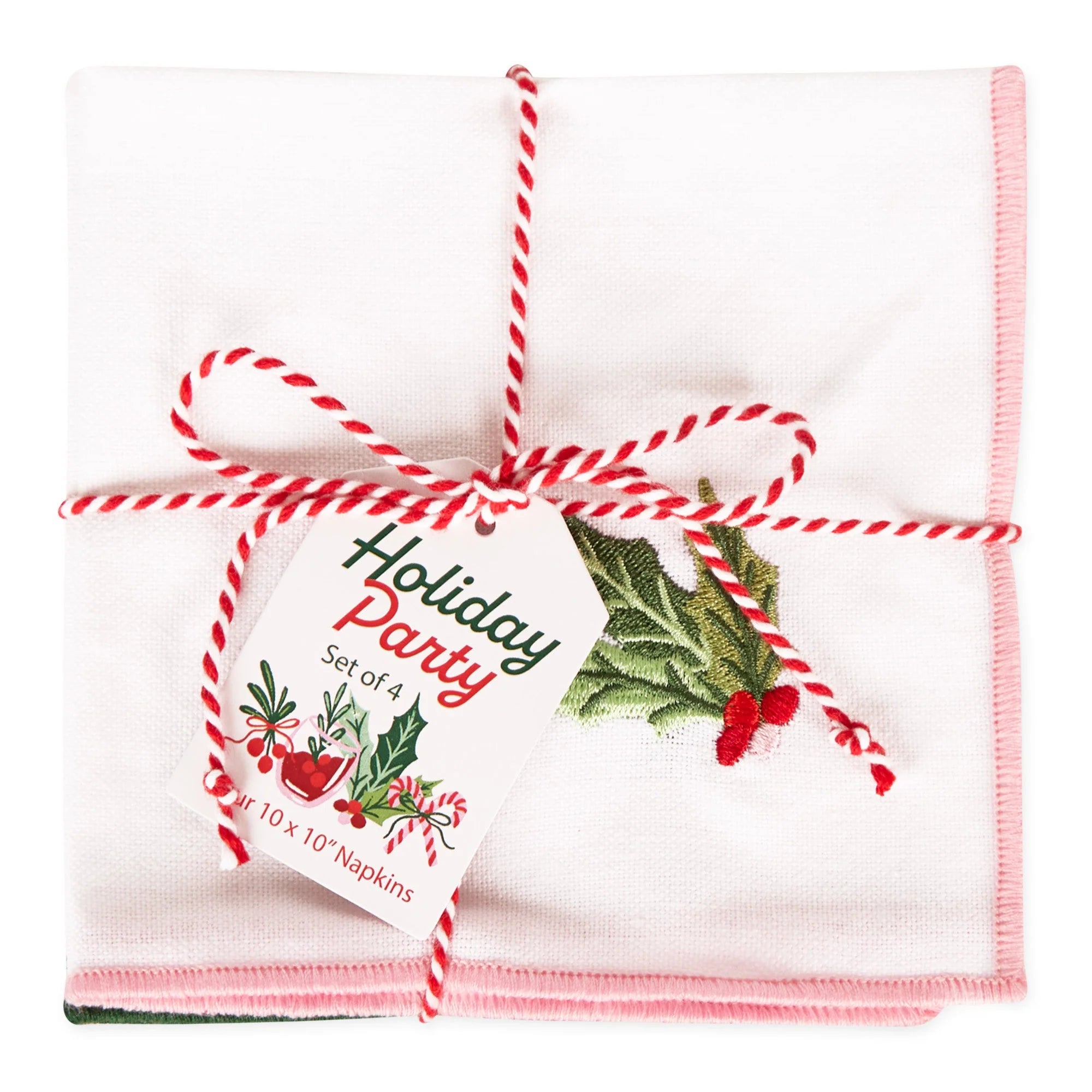 Holiday Party Cocktail Napkin (Set of 4)