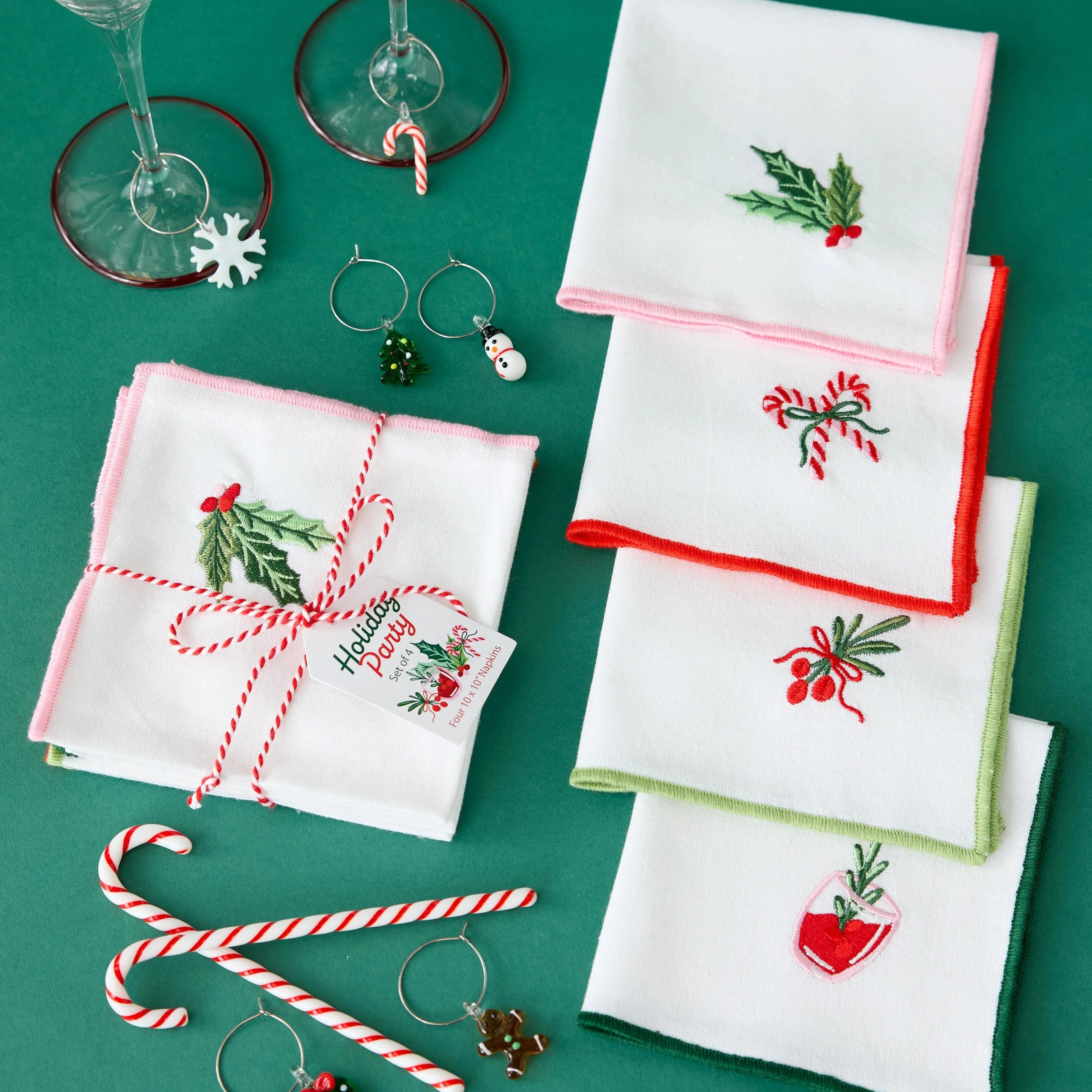 Holiday Party Cocktail Napkin (Set of 4)