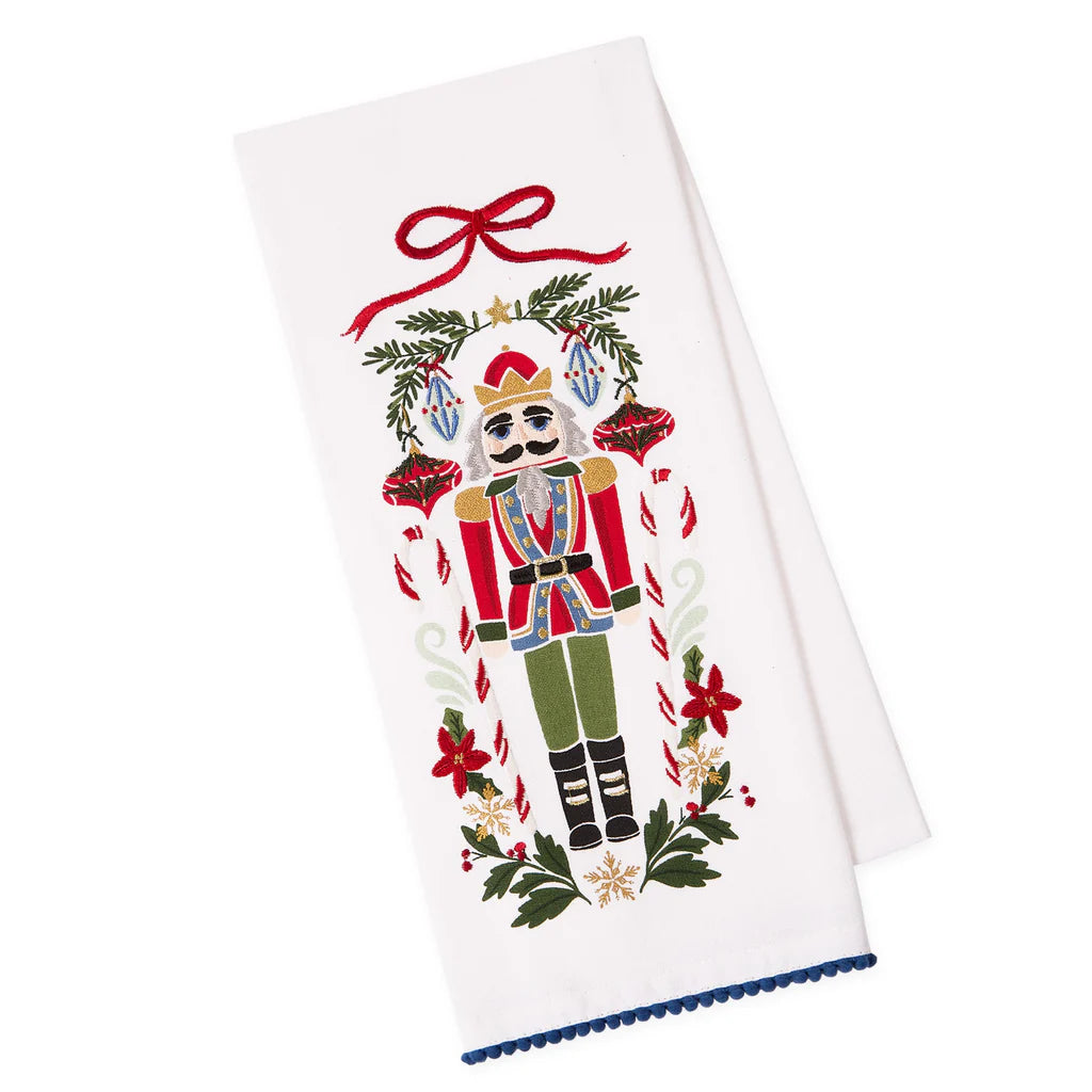 Holiday Embellished Dishtowel