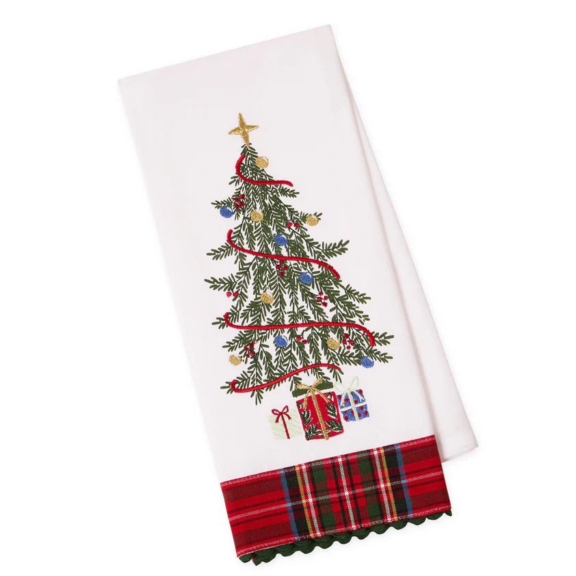 Holiday Embellished Dishtowel