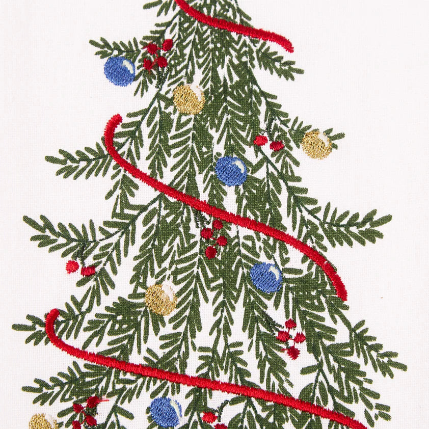 Holiday Embellished Dishtowel
