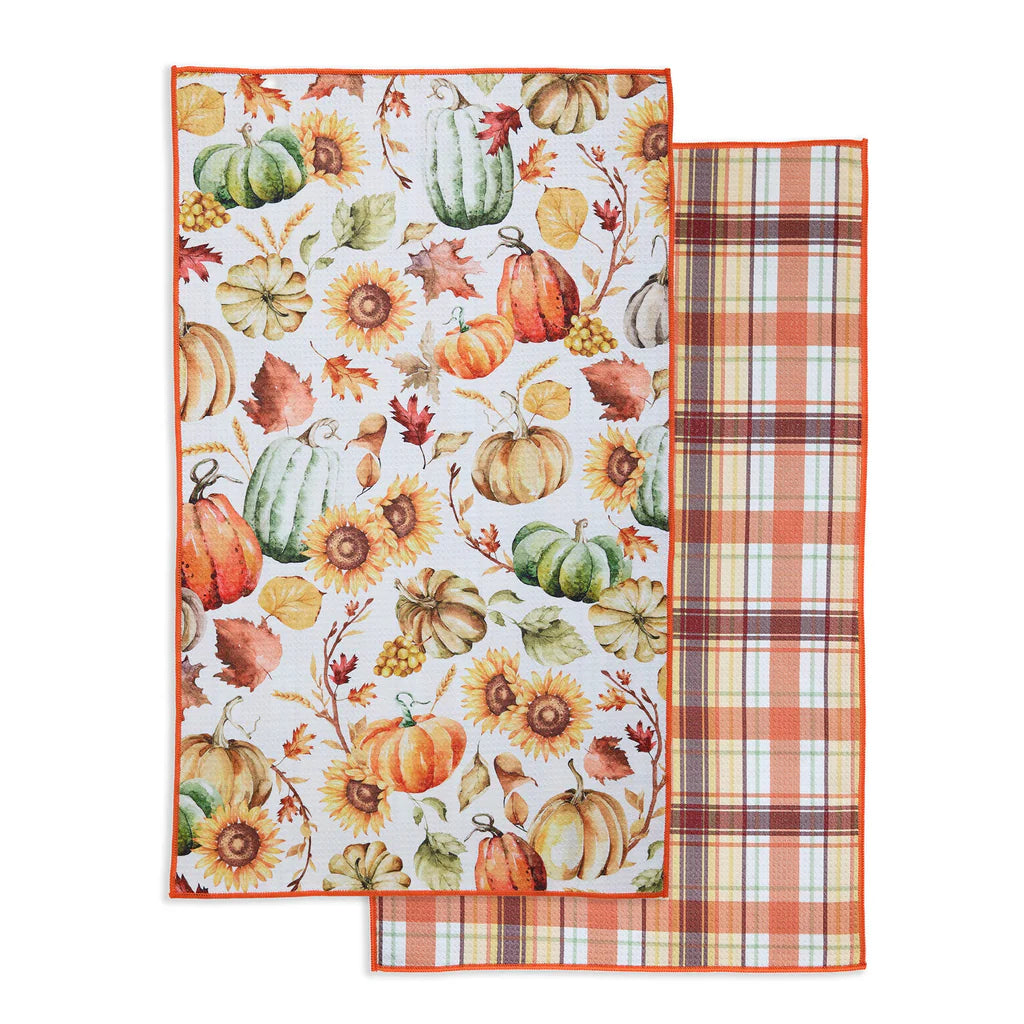 Harvest Pumpkin Microfiber Dishtowel