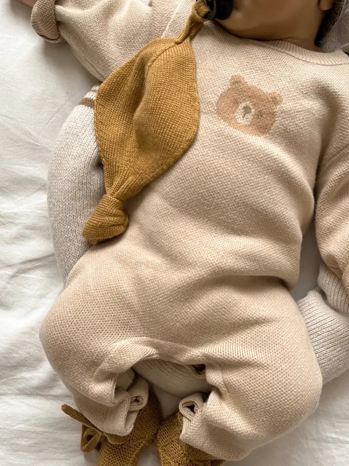Bear Jacquard Jumpsuit