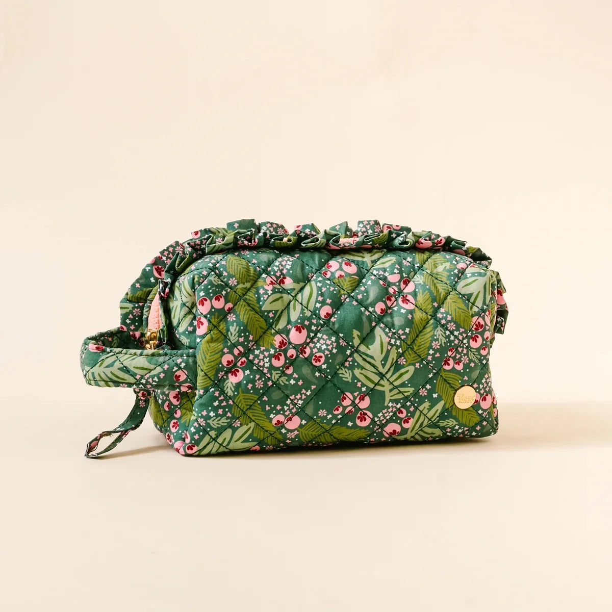 Essentials Quilted Cosmetic Pouch