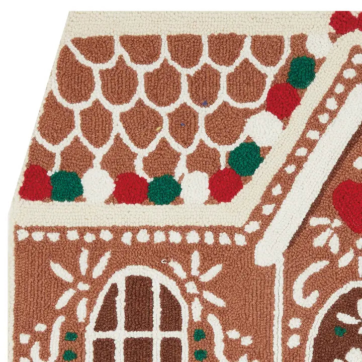 Gingerbread House Hook Rug