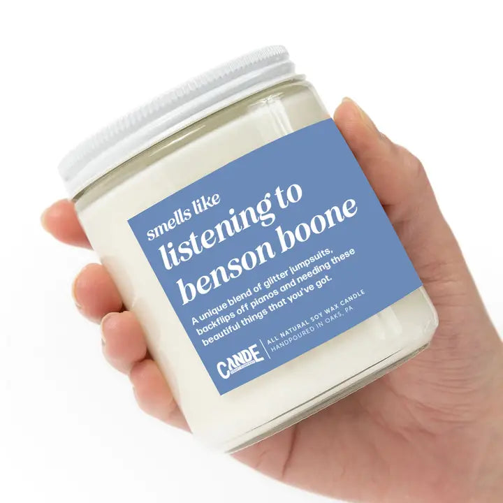 Smells Like Listening to Benson Boone Candle