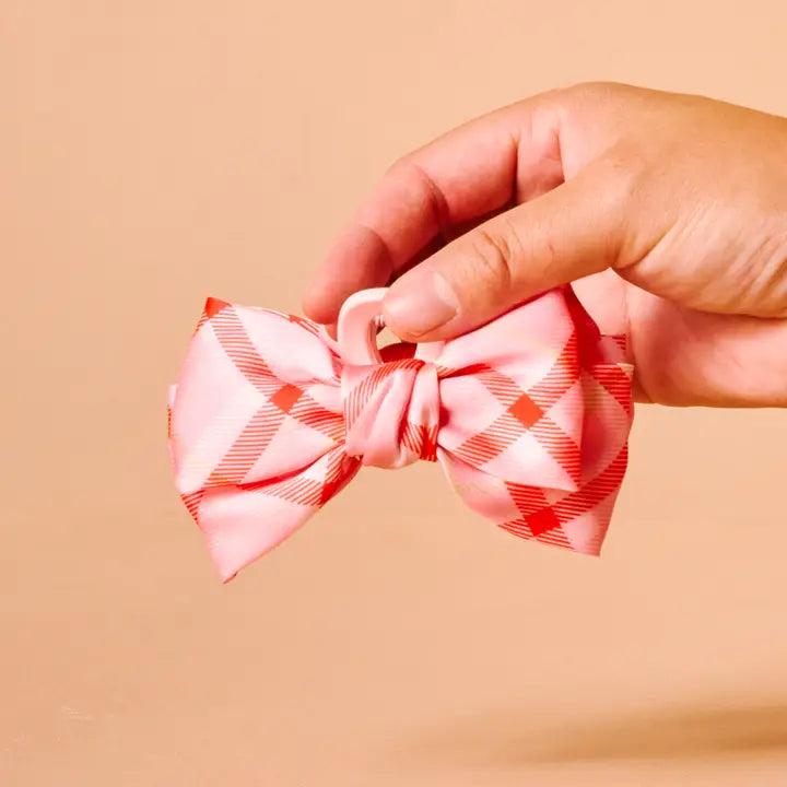 Mini Satin Bow Claw Clip