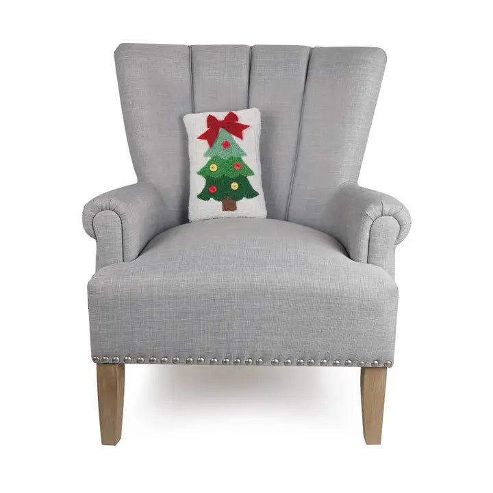 Christmas Tree Ribbon Hook Pillow
