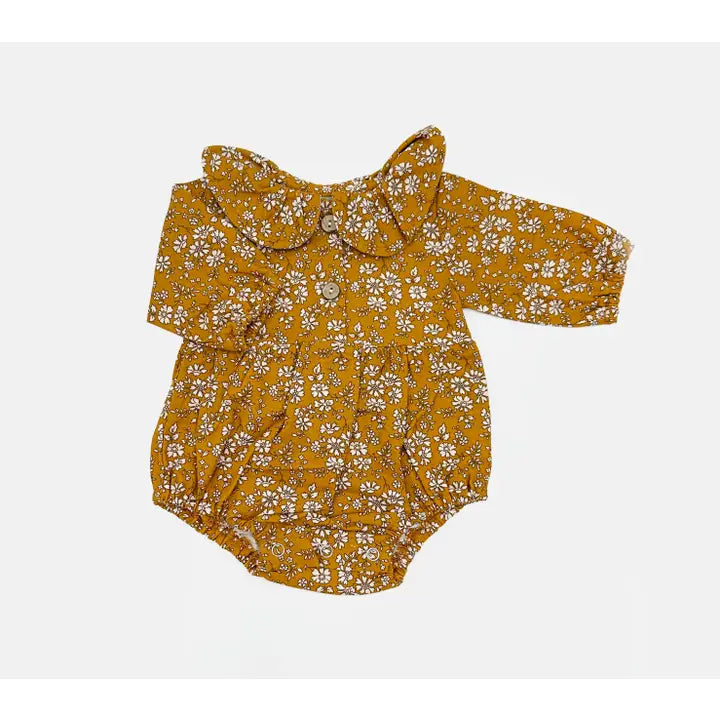 Mustard Floral Romper