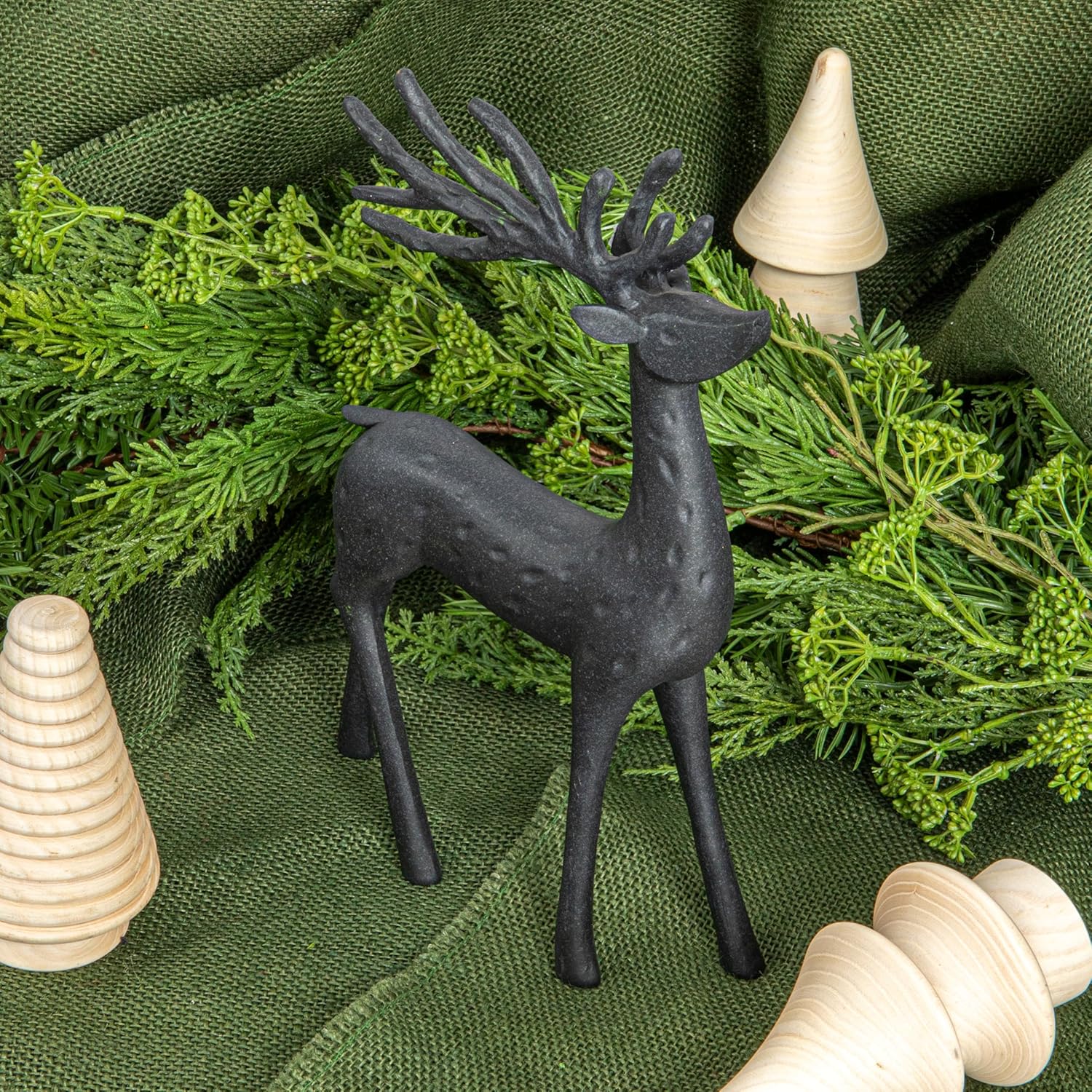 Black Resin Reindeer