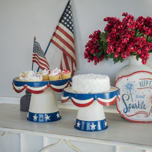 Patriotic Dessert Stands