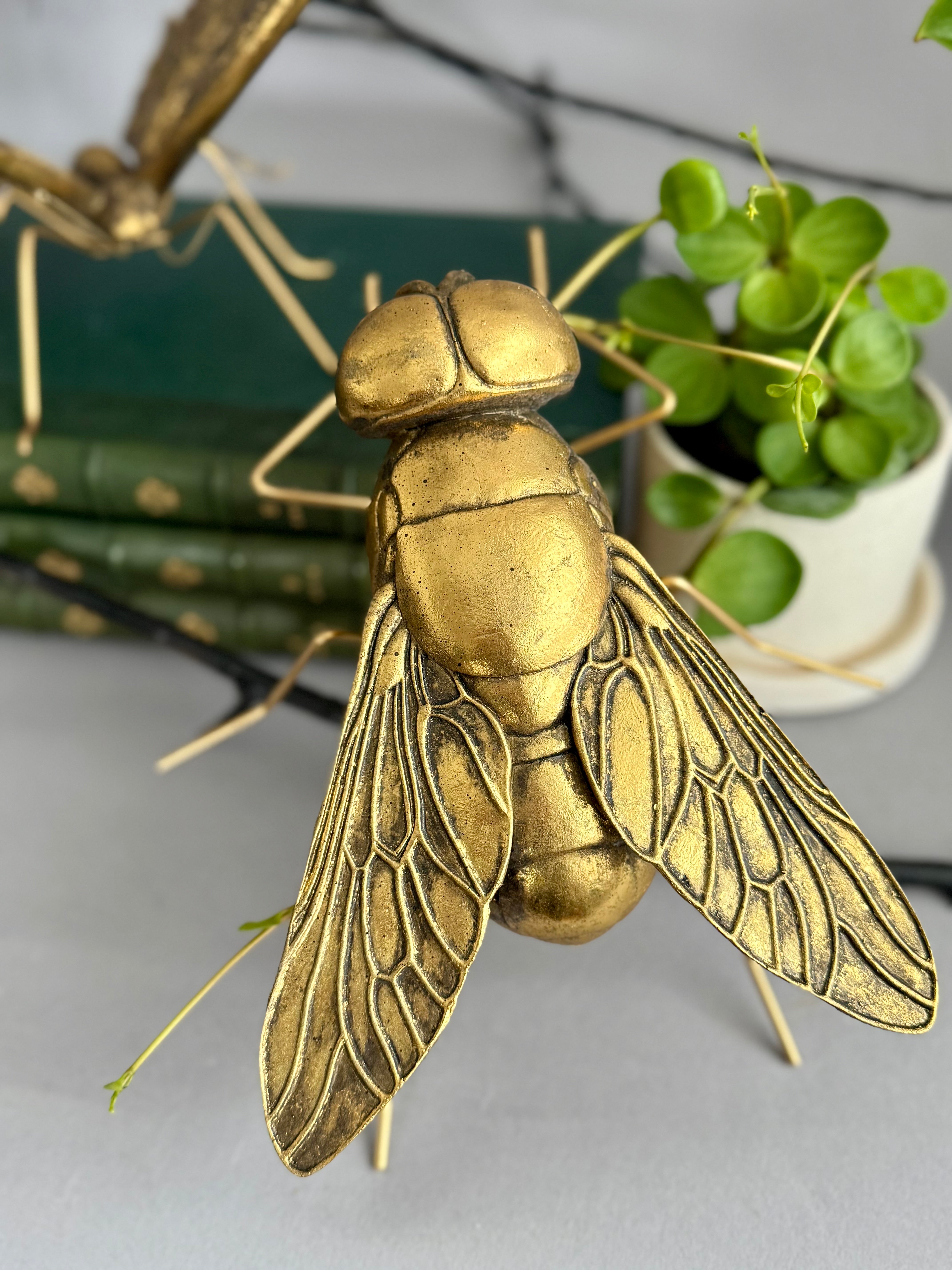 Gold Resin Insect