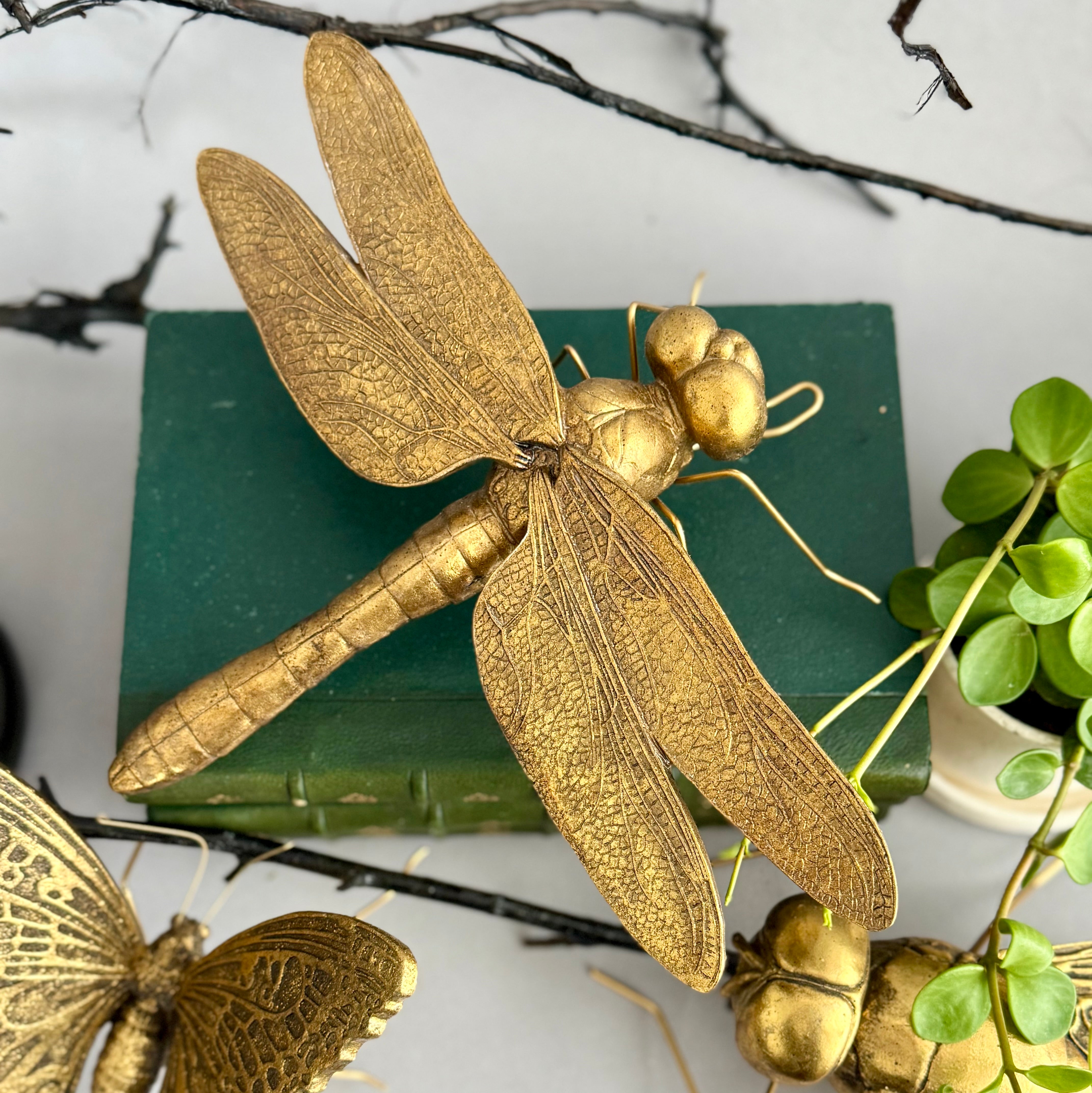 Gold Resin Insect