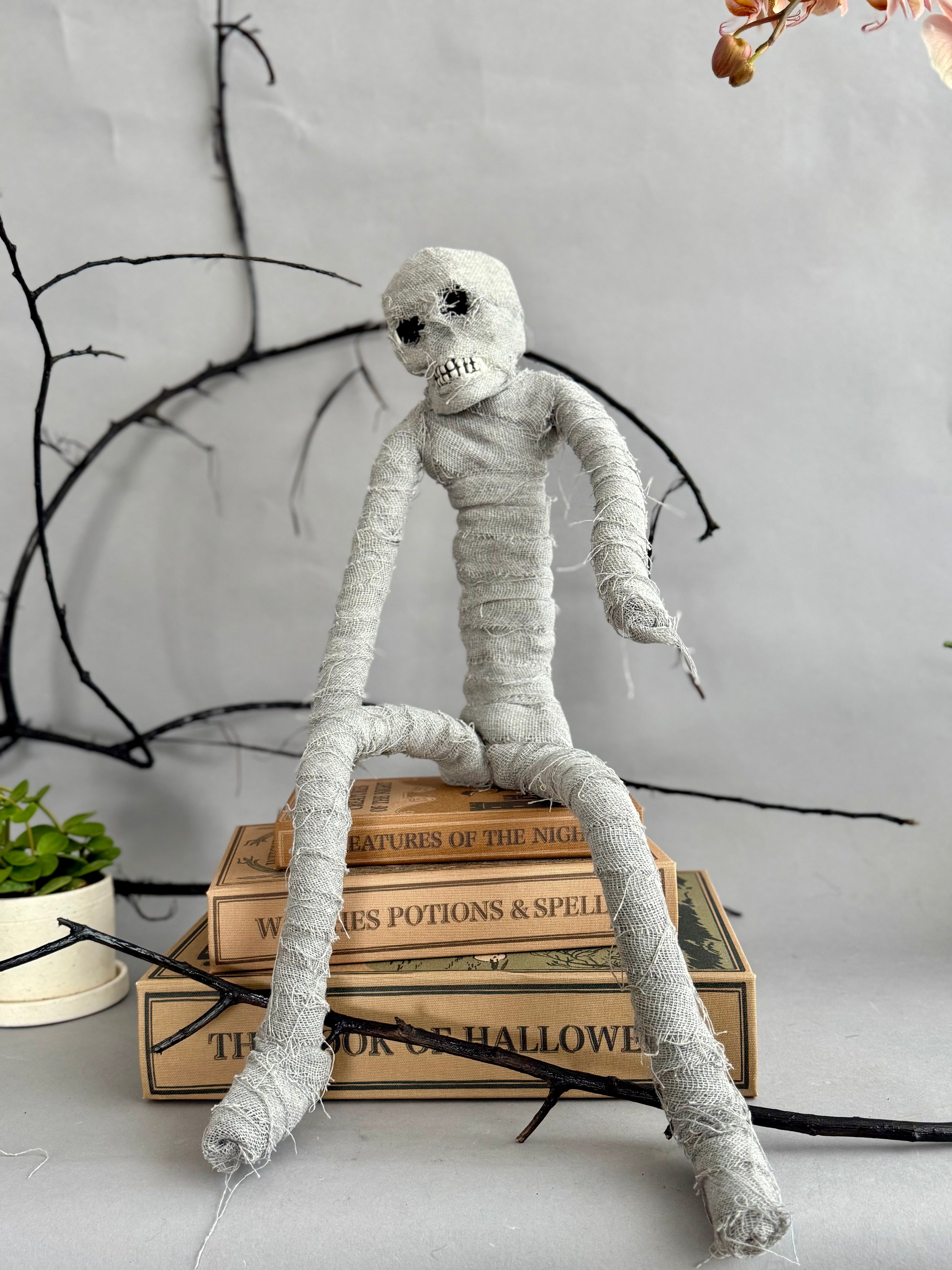Poseable Fabric Mummy Figurine