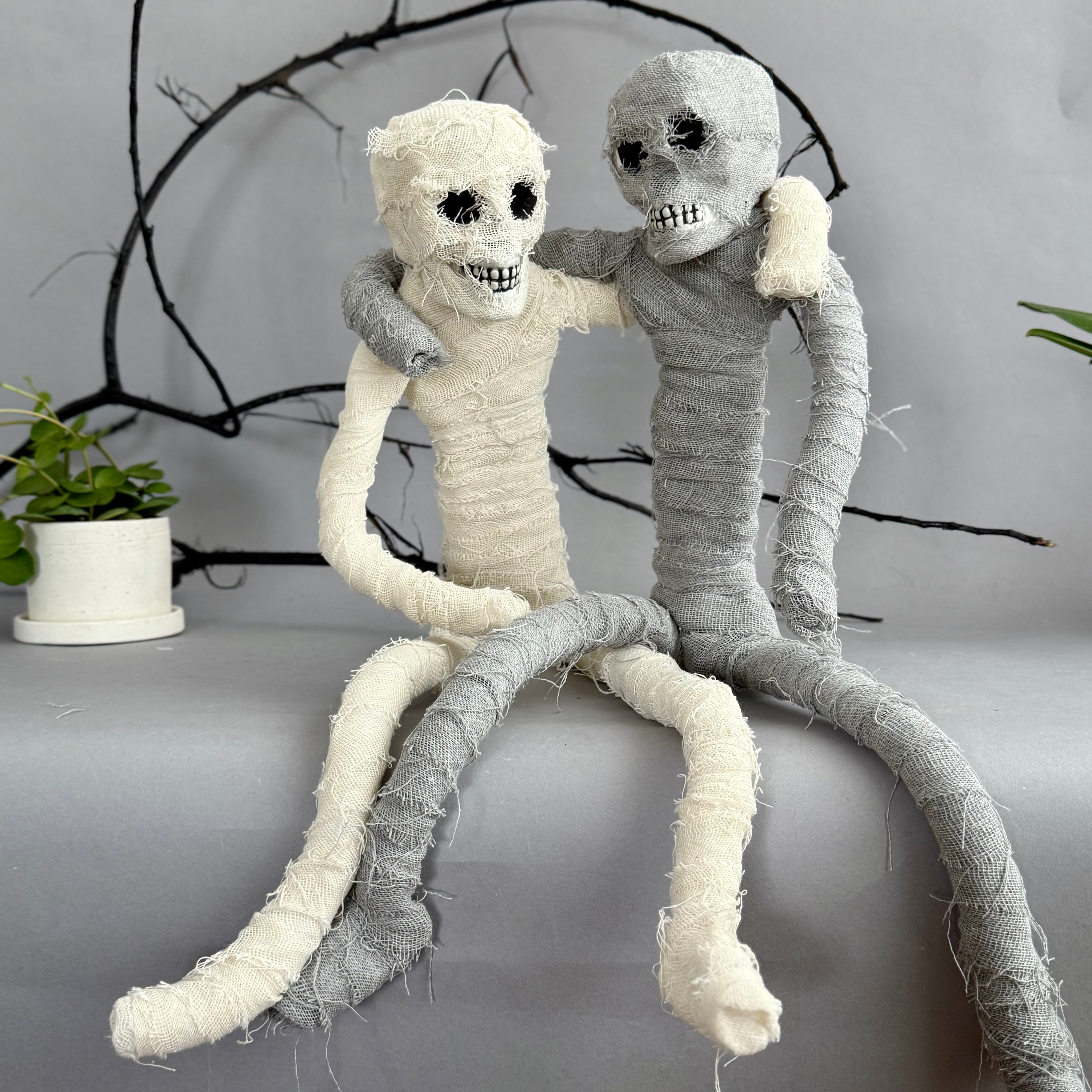 Poseable Fabric Mummy Figurine