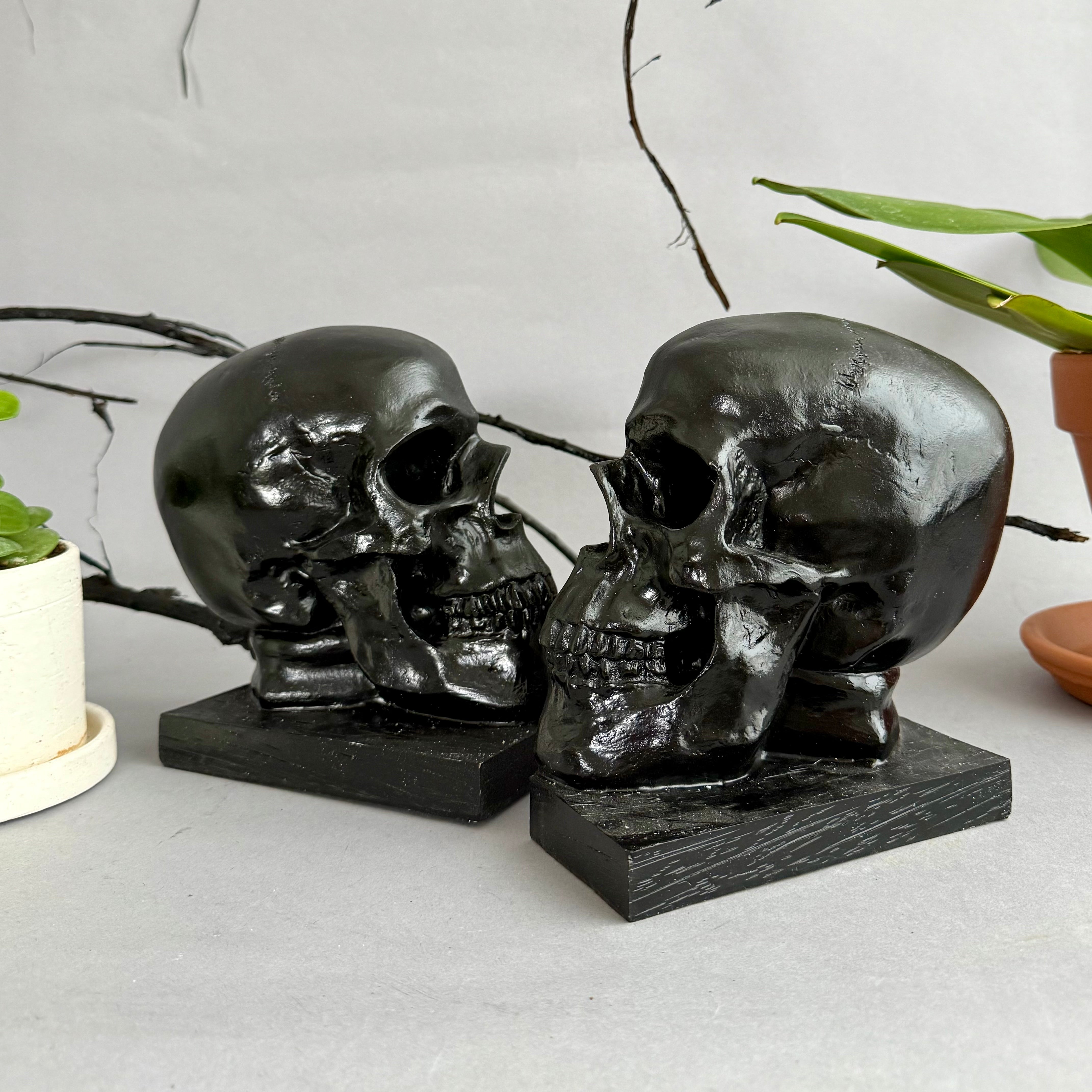 Skull Bookends