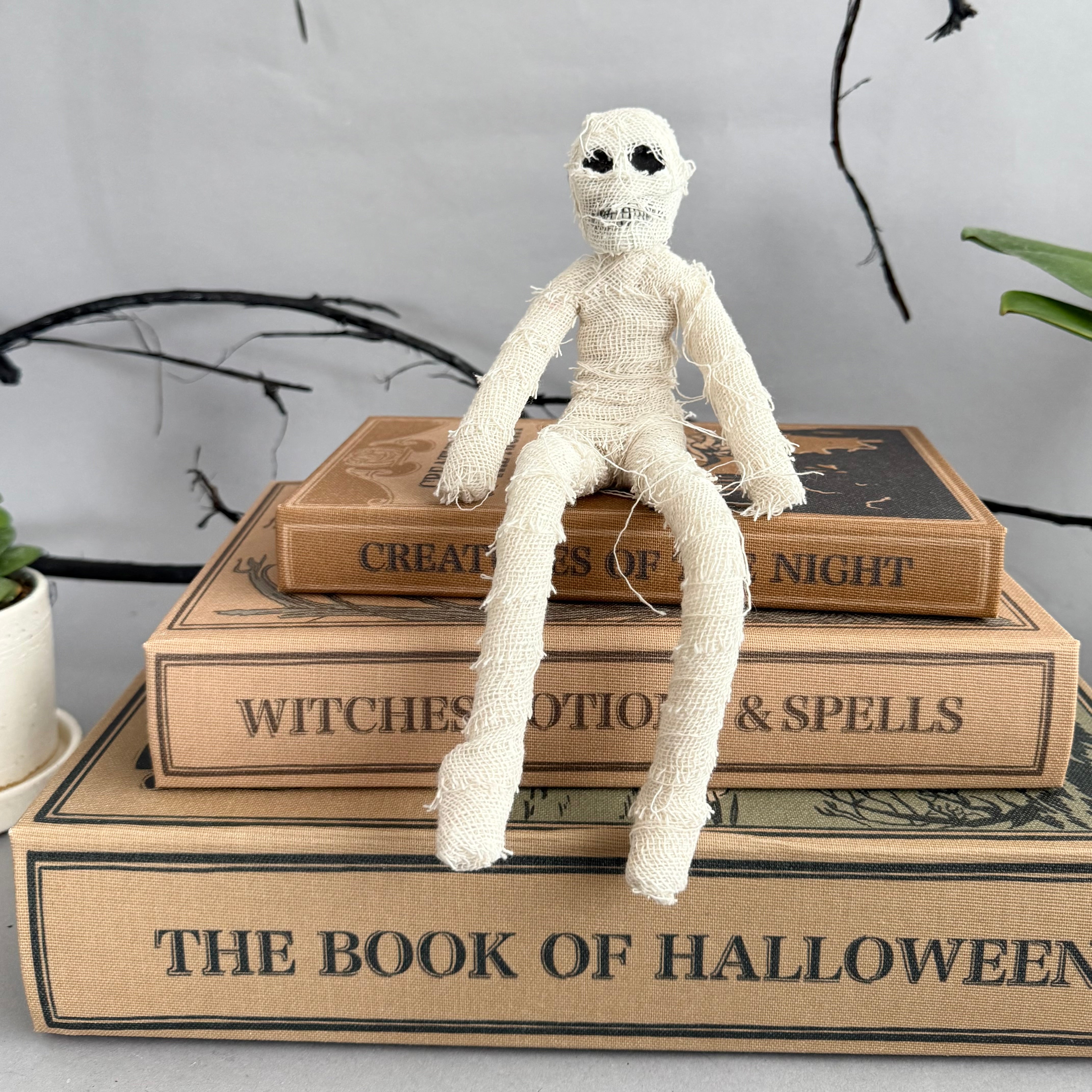 Poseable Fabric Mummy Figurine