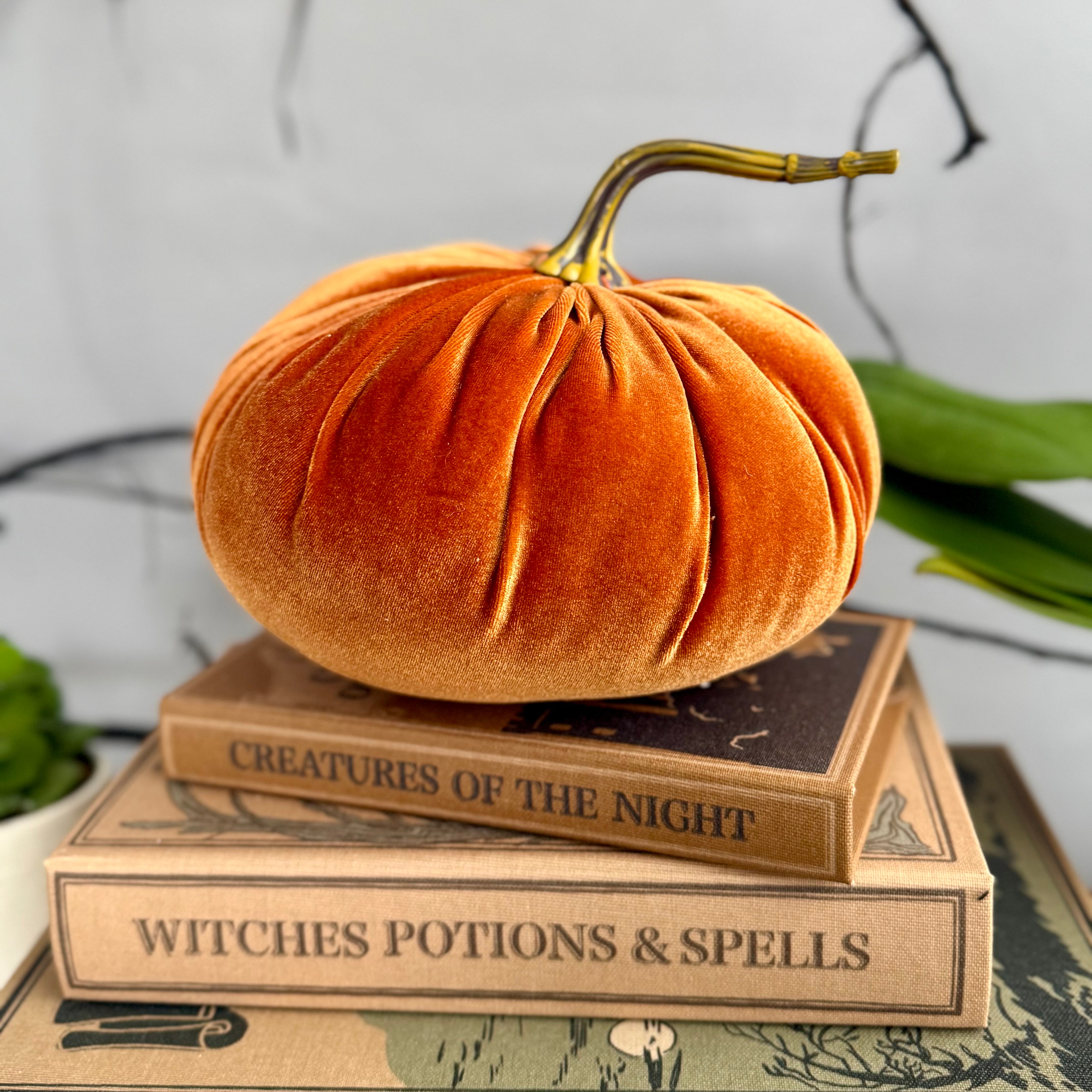 Velvet Stuffed Pumpkin