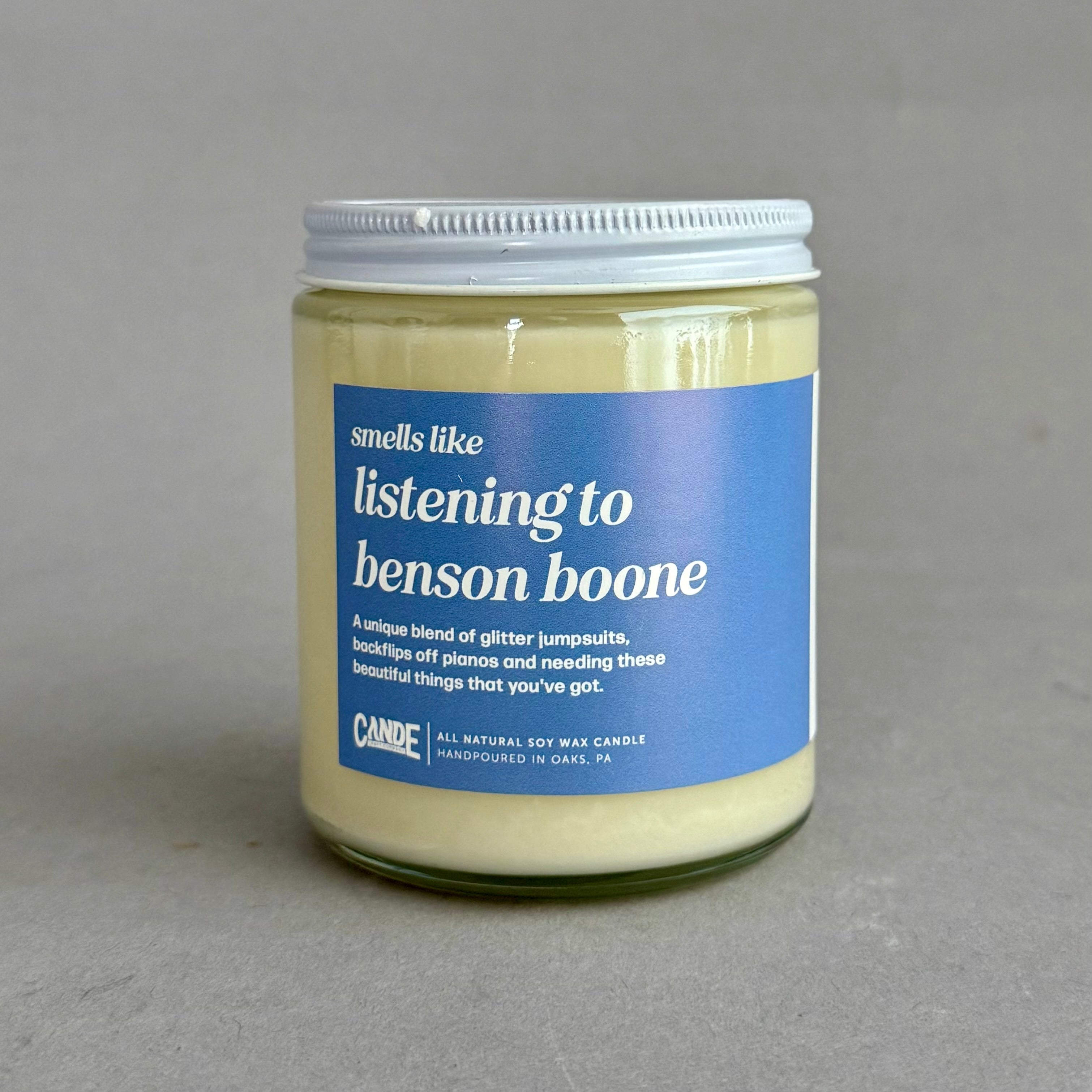 Smells Like Listening to Benson Boone Candle
