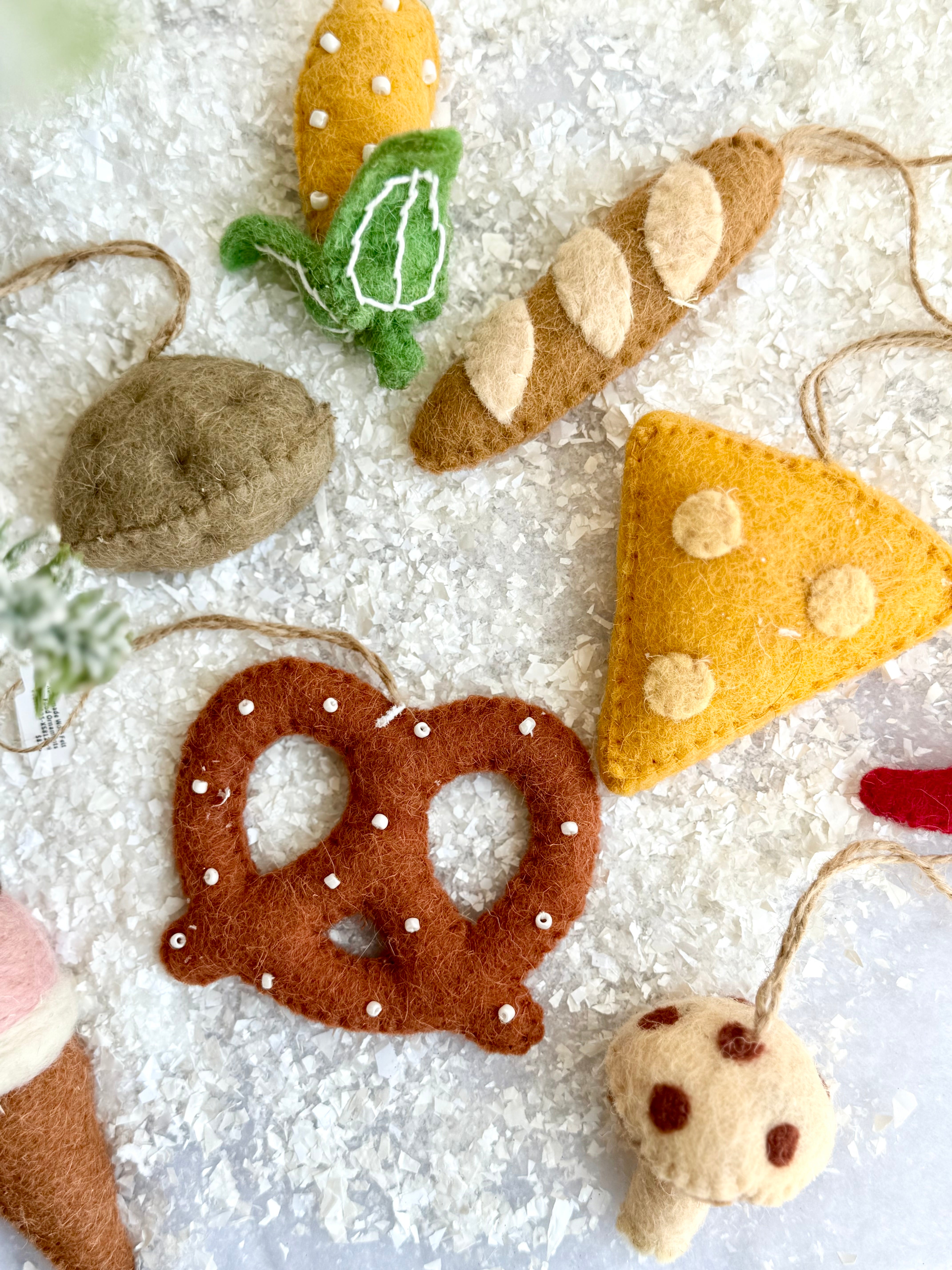 Handmade Wool Felt Food Ornaments