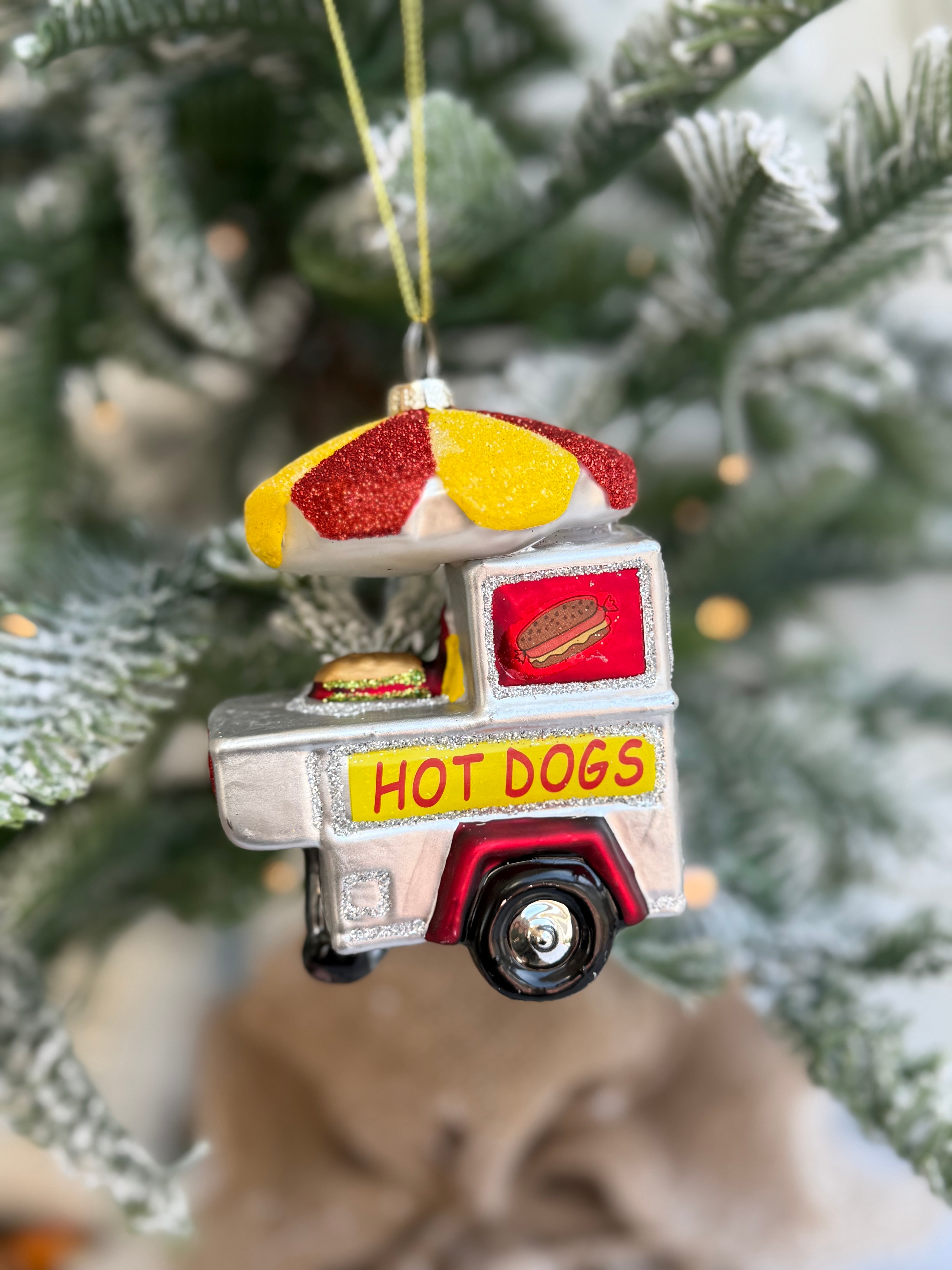 Hot Dog Cart Ornament