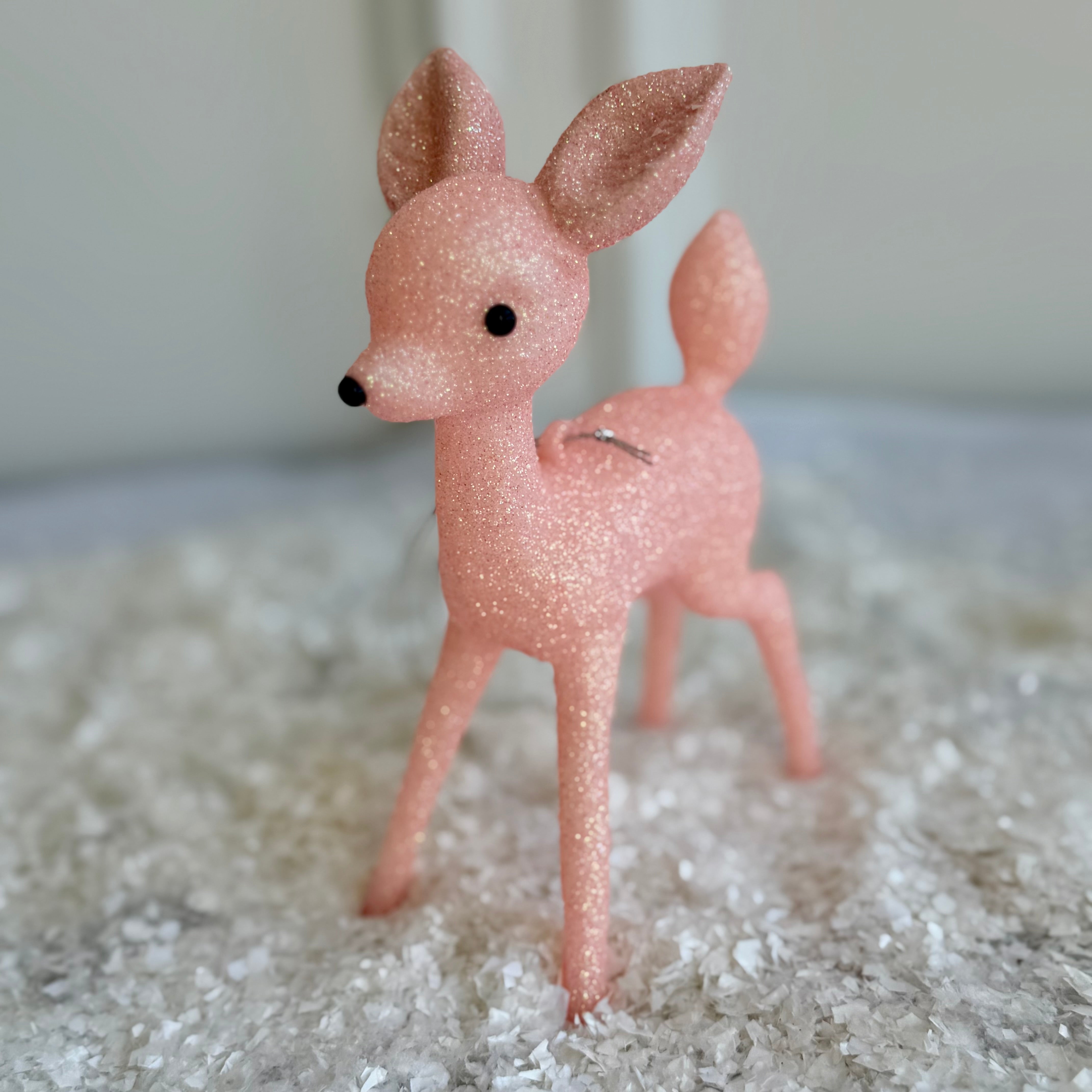 Glitter Deer Ornament