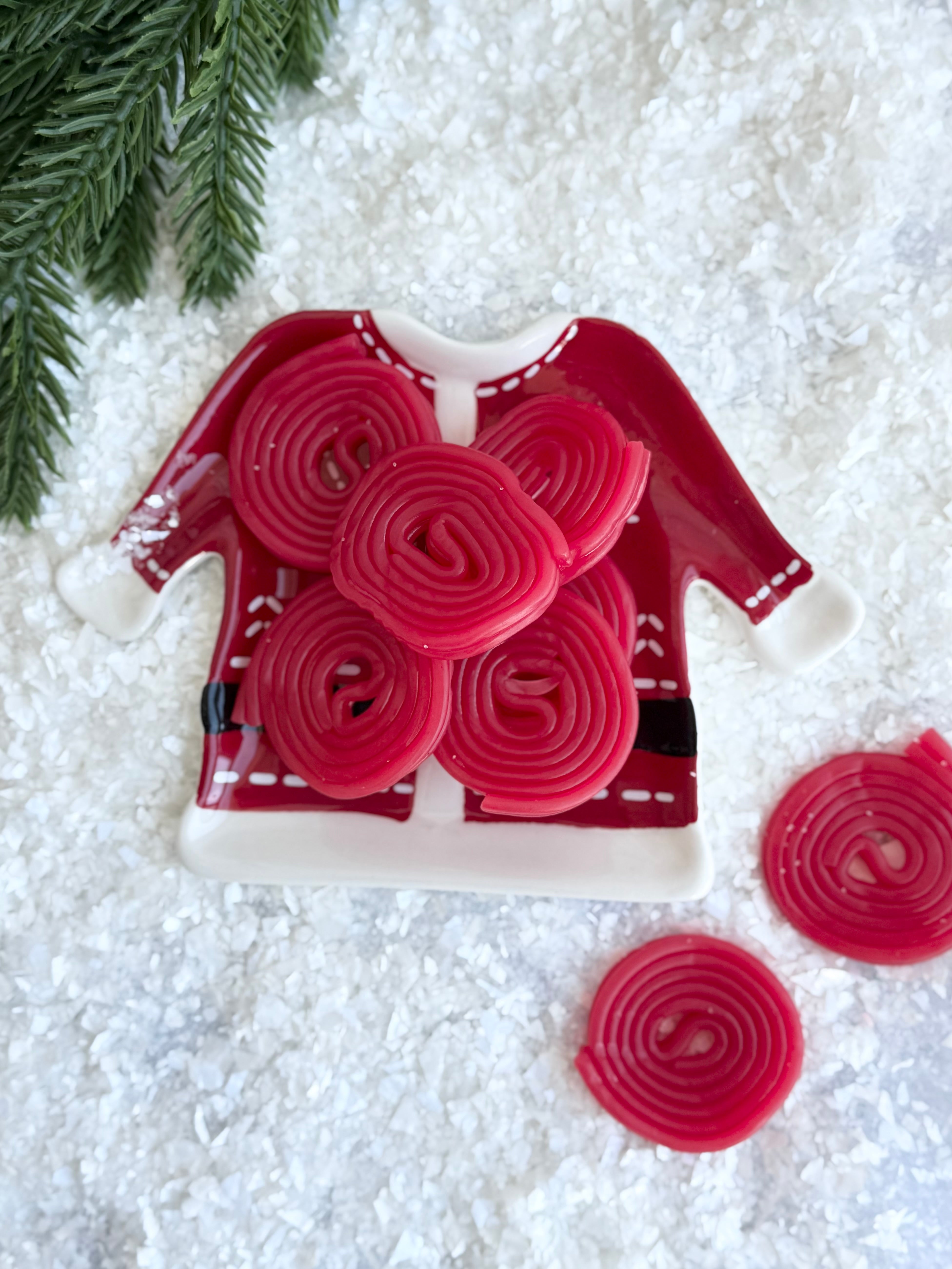 Santa Coat Ceramic Plate
