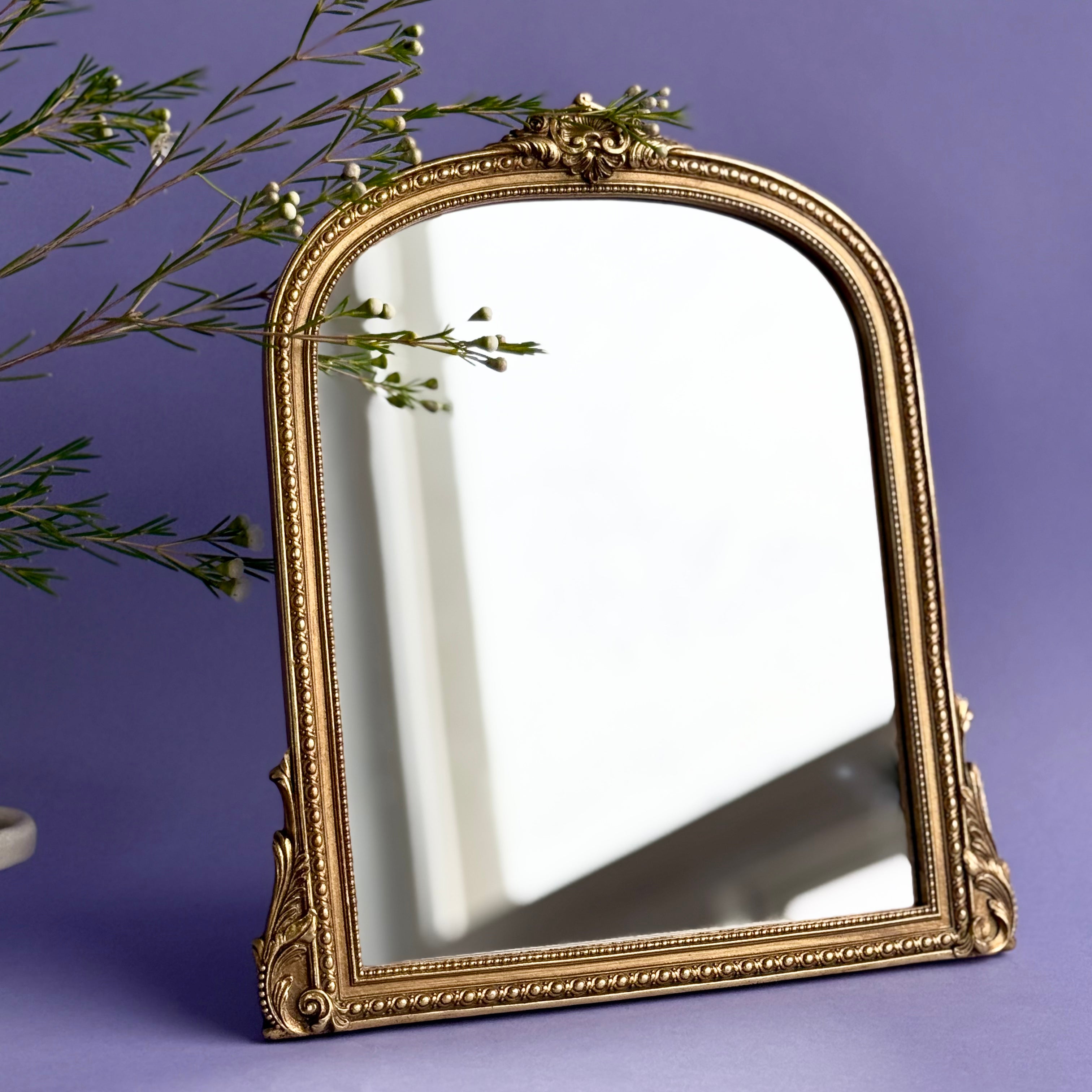 Gold Fleur Mirror