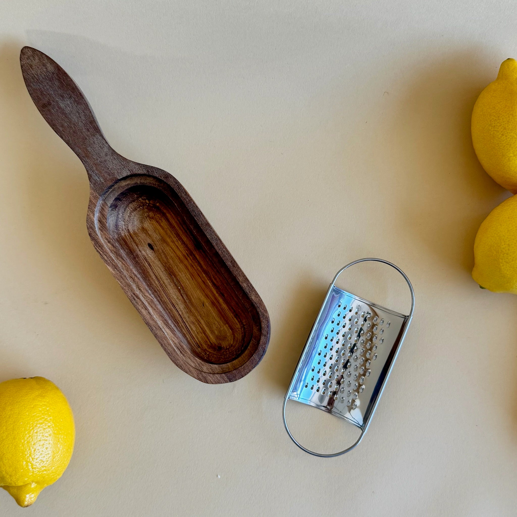 Wood & Stainless Steel Cheese Grater