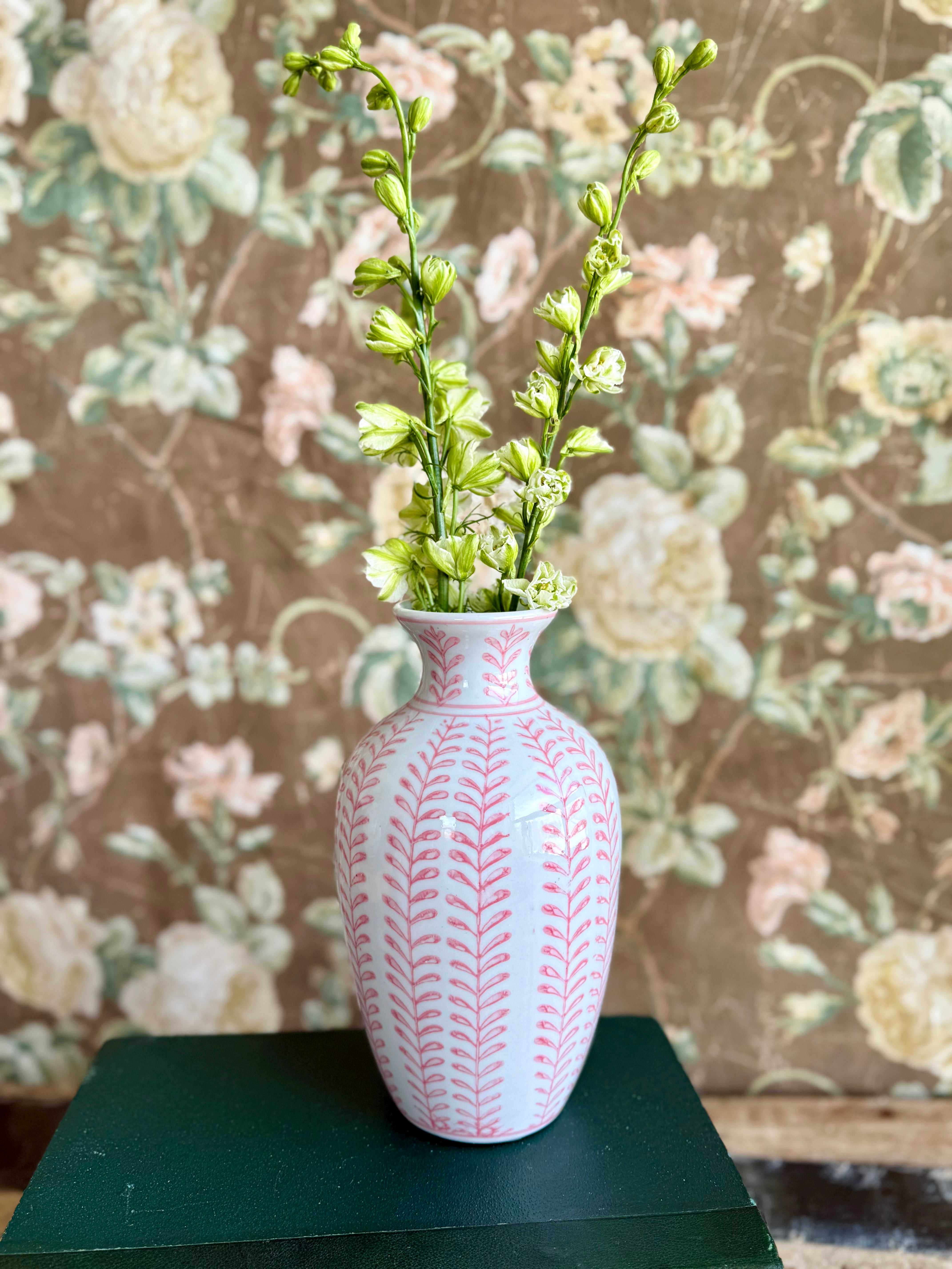 Pink Chinoiserie Vase