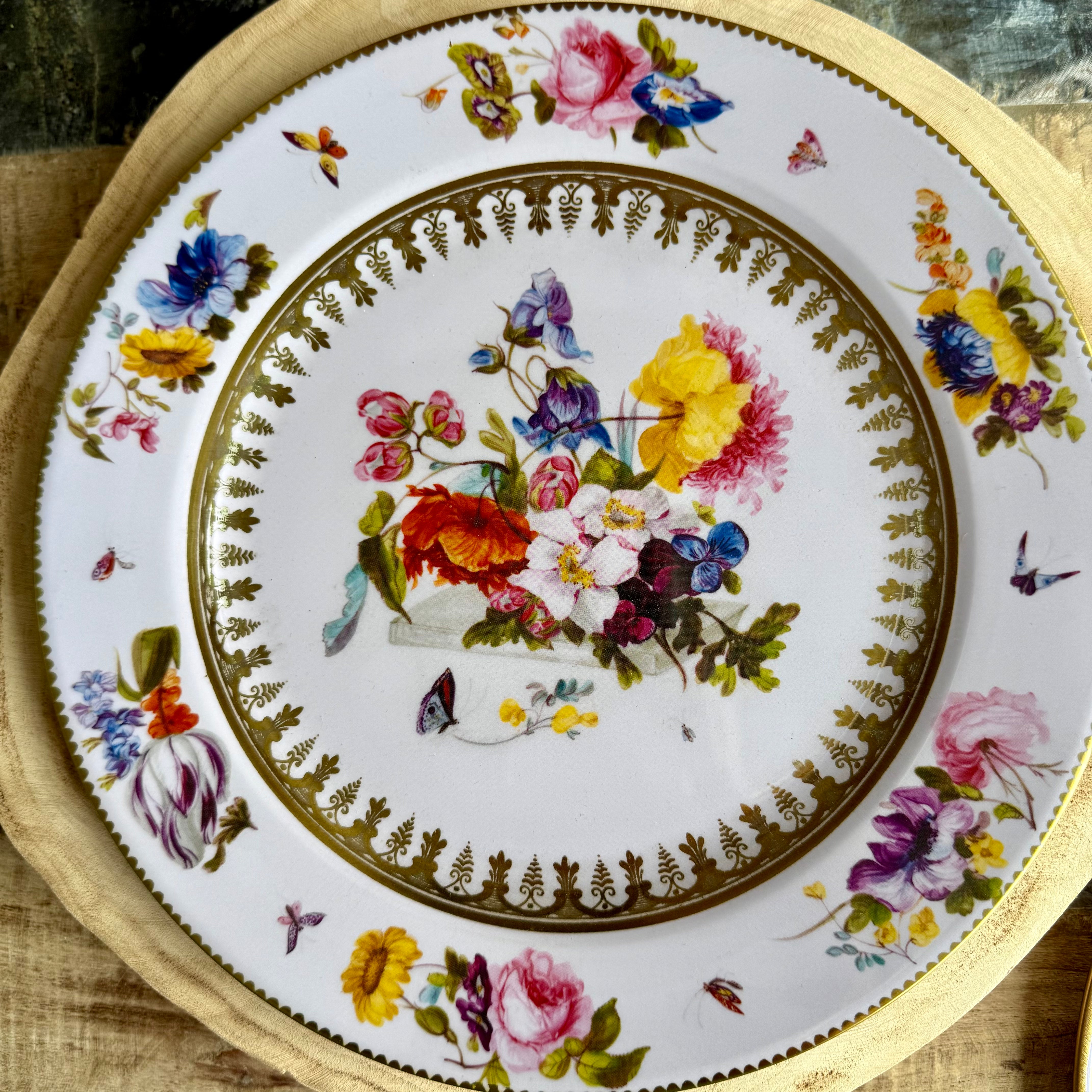 White Ground Tin Plate
